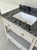 Gray Made Goods Modern Gray Linen Double Sink Vanity For Sale - Image 8 of 9