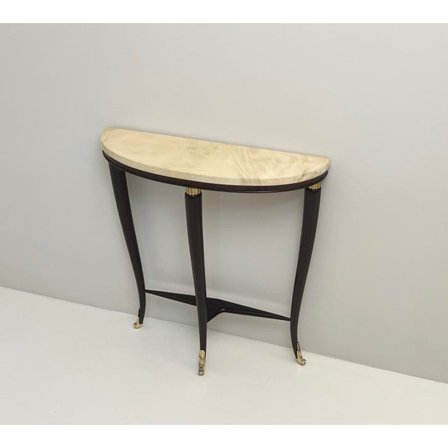 Half-Moon Wall Console, 1940s, in Very Good conditions. Designed 1920 to 1949