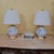 Pair of Jonathan Y Holly Marbleized Ceramic Table Lamps in Blue & White For Sale - Image 18 of 18