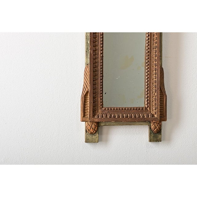 Transparent French 18th Century Louis XVI Style Hand-Carved Giltwood Mirror For Sale - Image 8 of 9