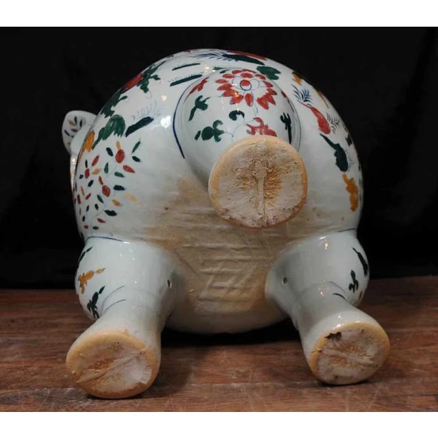 Japanese Arita Imari Koro Urn in Porcelain and Ceramic For Sale - Image 9 of 12