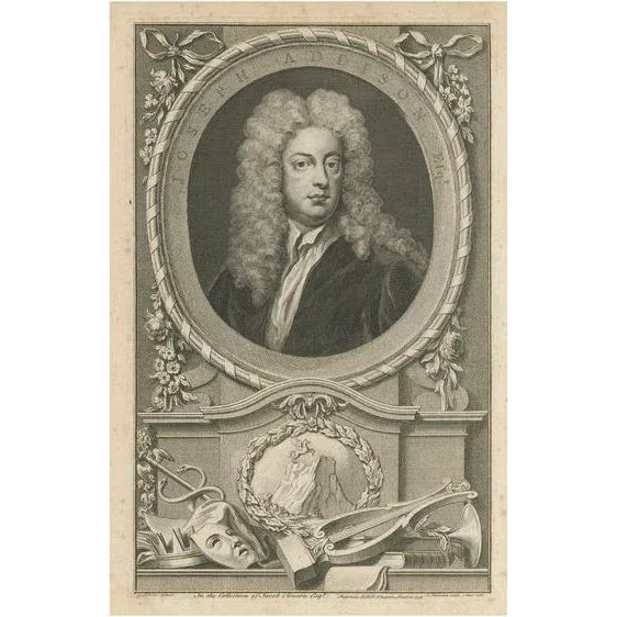 Portrait of Joseph Addison, Paper For Sale - Image 6 of 6