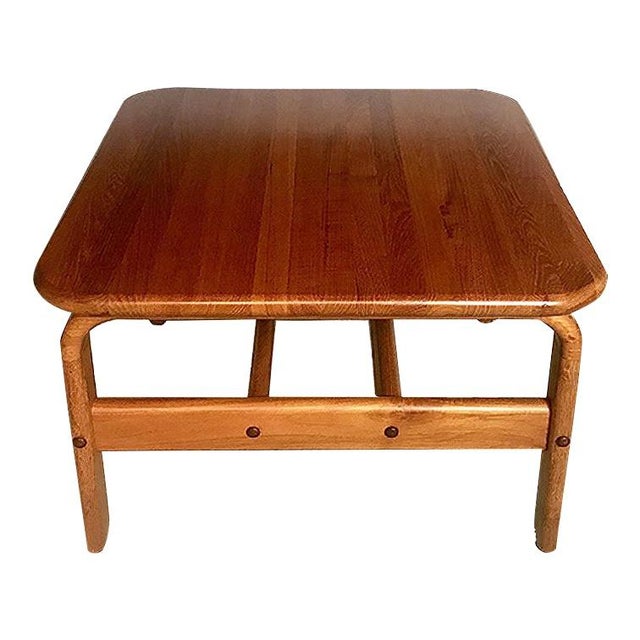 Danish Square Solid Teak Side or Coffee Table, 1960s For Sale - Image 16 of 16