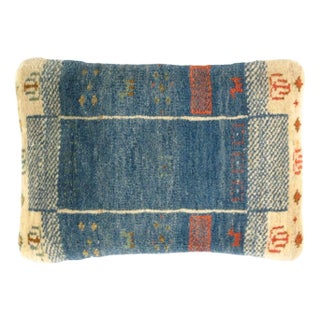 Pasargad DC Fine Hand Knotted Persian Gabbeh Pillow For Sale