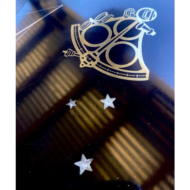 "Celestial Navigation" Mid-Century Modern Nautical Serving Tray, Rare Vintage Couroc of Monterey For Sale - Image 9 of 11