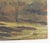 Late 20th century oil on masonite impressionist landscape painting after a passing storm. Signed illegibly lower right...