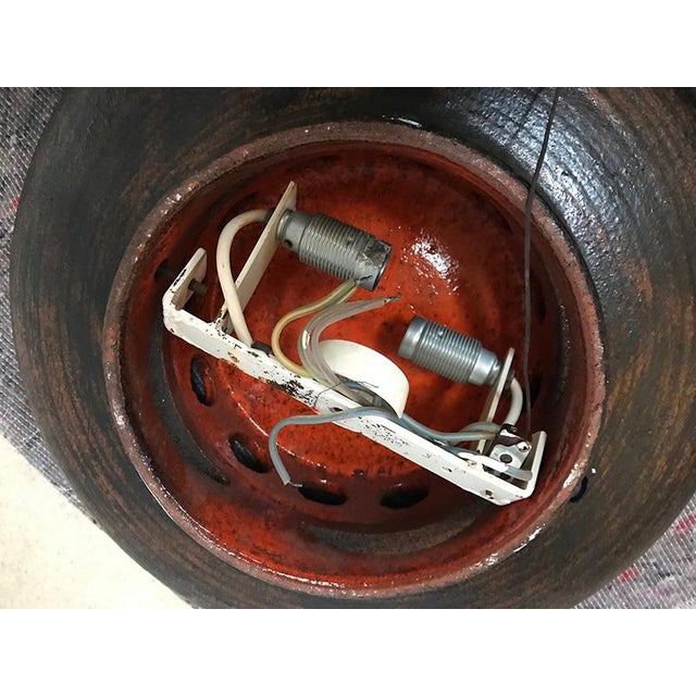 Large Scandinavian Ceramic Wall Lights, 1960s, Set of 2 For Sale - Image 10 of 18