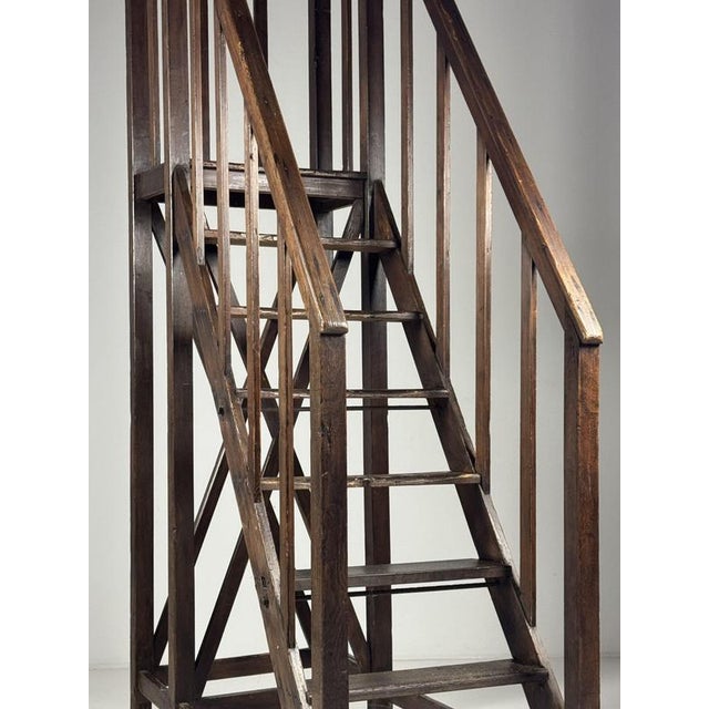 Antique Library Ladder, 1900 For Sale - Image 3 of 18