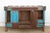 Antique Turquoise Blue Damachiya Cabinet For Sale - Image 13 of 18