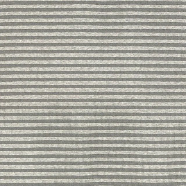 Contemporary Schumacher Geoffrey Metallic Stripe Fabric in Mercury For Sale - Image 3 of 3