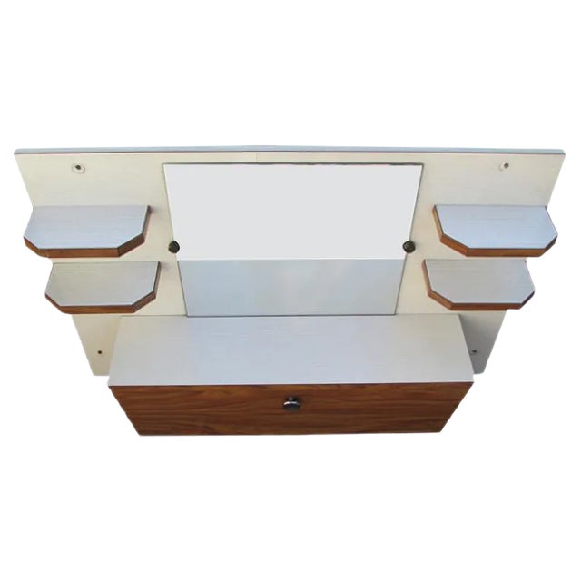 Formica Mirror & Wall Shelves For Sale