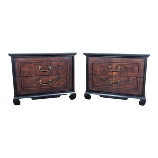 Vintage Drexel Heritage Connoisseur Chinoiserie Nightstands - a Pair For Sale