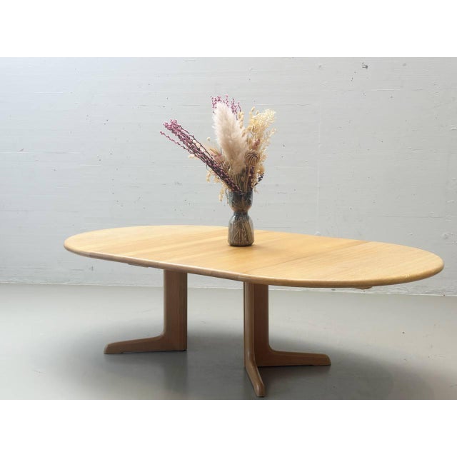 Vintage Swiss Extendable Table in Oak For Sale - Image 10 of 17