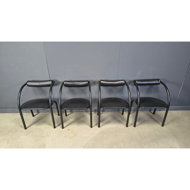 Vintage Dining Chairs, 1980s, Set of 4, in Very Good conditions. Designed 1980 to 1989
