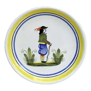 C.1950 French Miniature Henriot Quimper Plate