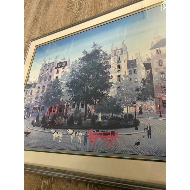 1970s Michel Delacroix Le Square Collectible Lithograph Print Art For Sale - Image 4 of 6