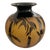 Correia Art Glass and Black Cameo Style Bamboo Vase Limited Edition For Sale