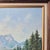 1980s VTG 85' Mountain Lake Landscape Painting on Canvas Signed Original 12x16" Framed For Sale - Image 5 of 16