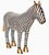 Rare Extra Large Vintage Chinese Cloisonné Enameled Zebra Statue For Sale - Image 4 of 15