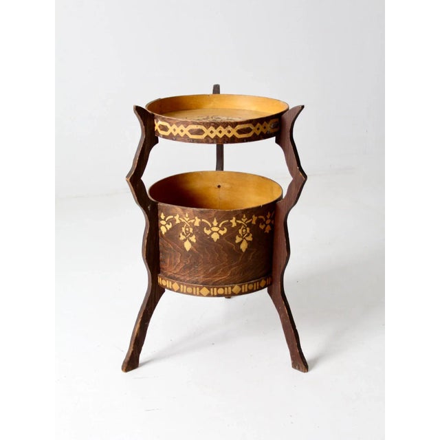 Brown Antique Bandbox Table For Sale - Image 8 of 12