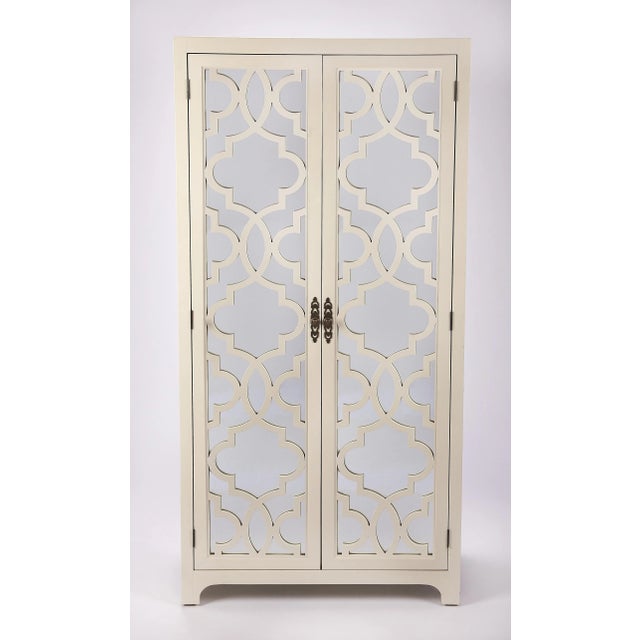 Spritely Home Accent Furniture Morjanna Tall Cabinet, White For Sale - Image 4 of 4