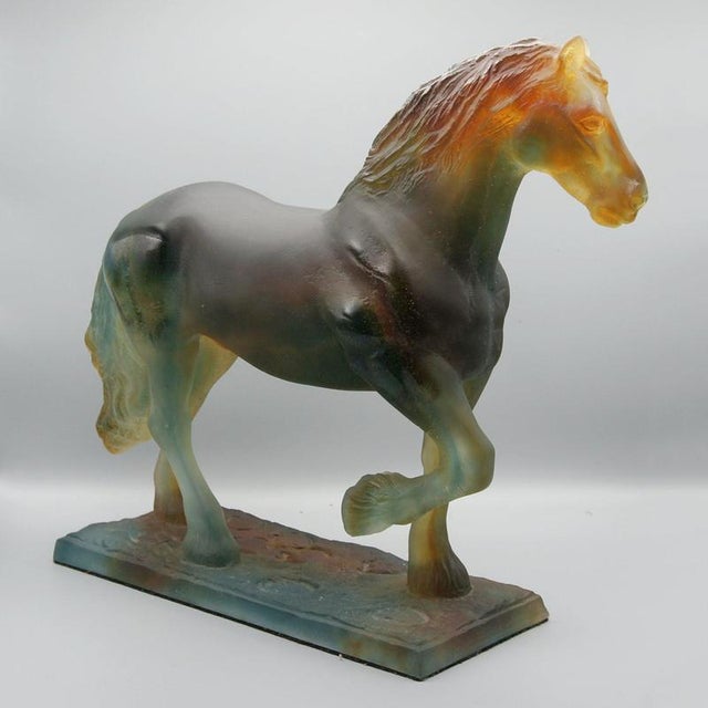 Hadrien Horse from Daum after Jean-François Leroy For Sale - Image 4 of 10