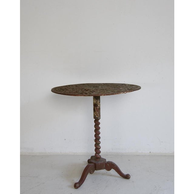 Round Cast Iron Table, 1890s For Sale - Image 6 of 18