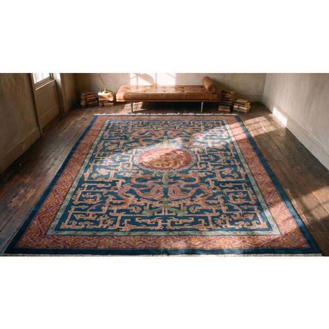 1930s Chinese Art Deco Carpet ( 10' x 14'4" - 305 x 437 ) For Sale - Image 11 of 11