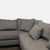 Gray Rene Cazares Salvatore Modern Gray Fabric Sectional Sofa With Cushions For Sale - Image 8 of 9