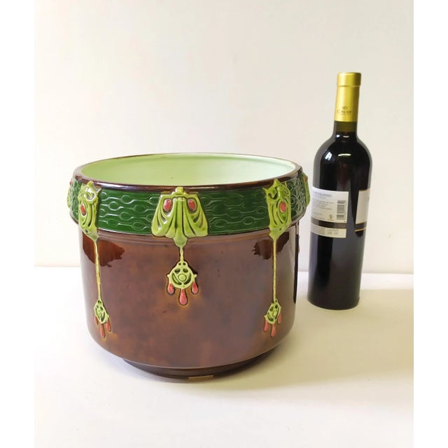 1900 - 1909 Austrian Art Nouveau Cachepot, 1900s For Sale - Image 5 of 10