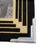 Art Deco 1920s Art Deco Reverse Black & Gold Painted Glass Picture Frame 4x6 For Sale - Image 3 of 5