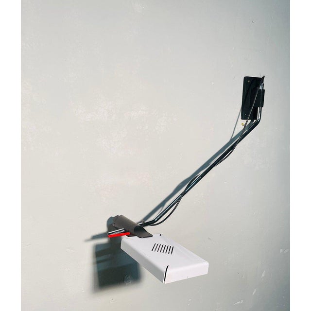 Stilnovo adjustable wall lamp – italy, 1970s elegant vintage wall lamp produced by stilnovo in the 1970s, in chromed and...