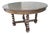 Antique Victorian Quartersawn Oak Barley Twist Extension Dining Table- Refinished For Sale