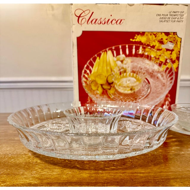 Mid 20th Century Kig Fleur De Lis Classica Party Dip Set and Serving Bowl With Plate For Sale - Image 5 of 12