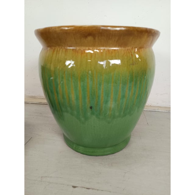 1960s Vintage Ceramic Plant Pot Set, 1960s, Set of 2 For Sale - Image 5 of 12