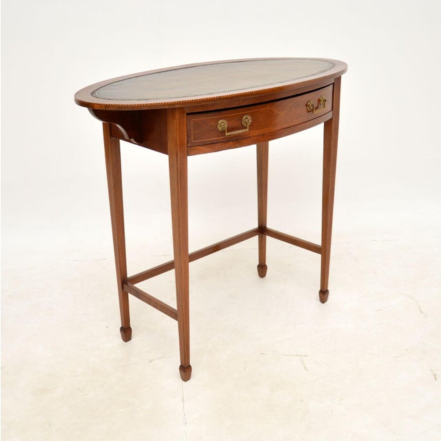Edwardian Writing Table, 1890s For Sale - Image 3 of 13
