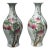 Pair of Mid 20th Century Yongzheng Style Chinese Export Porcelain Vases With Peach Tree Designs For Sale