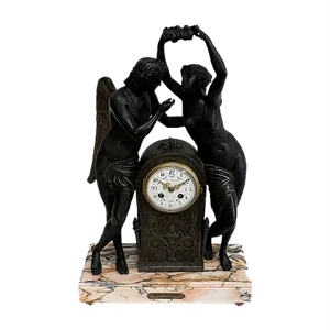 Pendulum Regulating Psyche Crowning Love by Claude Michallon, 1900s