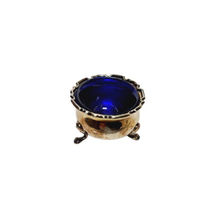Art Deco Glass Salt Holder, United Kingdom, 1930s, in Very Good conditions. Designed 1920 to 1949