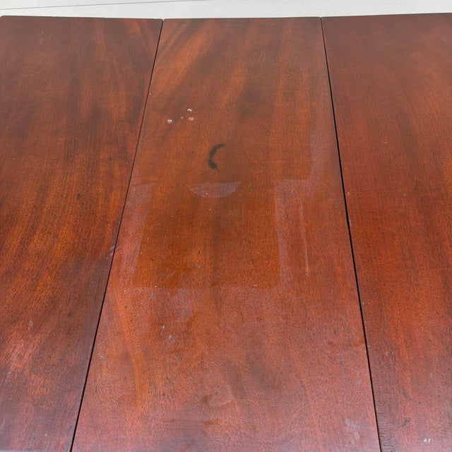 Antique English George III Mahogany Drop-Leaf Side Table, Circa 1760-1780 For Sale - Image 11 of 18