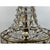 Vintage French Empire Style Gilt Bronze & Tiered Crystal & Beads Chandelier For Sale - Image 11 of 14