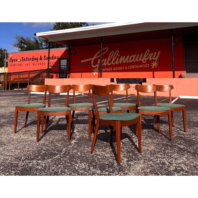 Restored Mid Century Drexel Sun Coast Dining Chairs - 8 For Sale In Tampa - Image 6 of 18