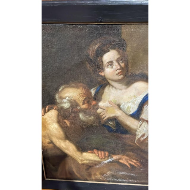 Circle of Johann Carl Loth, Caritas Romana, 17th Century, Oil Painting on Canvas For Sale - Image 6 of 16