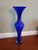 Mid-Century Modern Vintage Krosno Makora Hand Blown 16" Cobalt Blue Glass Flower Vase For Sale - Image 3 of 4
