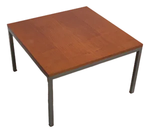 Modernist Cherry Wood & Metal Coffee Table by Jules Mijs, 1959