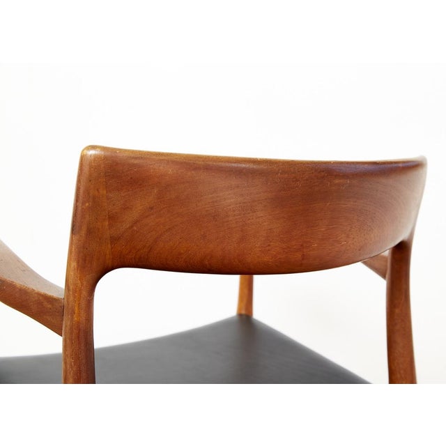 Wood Model 57 Chair in Teak by Niels Otto Møller for J.L. Møllers, 1970s For Sale - Image 7 of 18