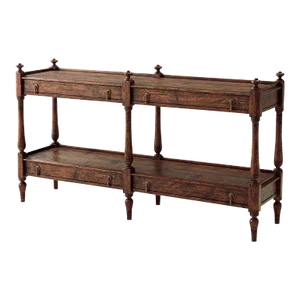 Regency Style Antiqued Console Table
