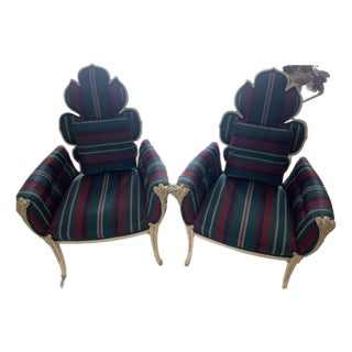 1960s Attributed Deutsch Bros. Chicago, 2 Leaf Chairs For Sale