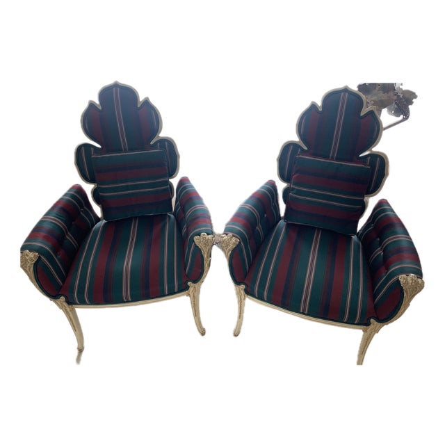 1960s Attributed Deutsch Bros. Chicago, 2 Leaf Chairs For Sale