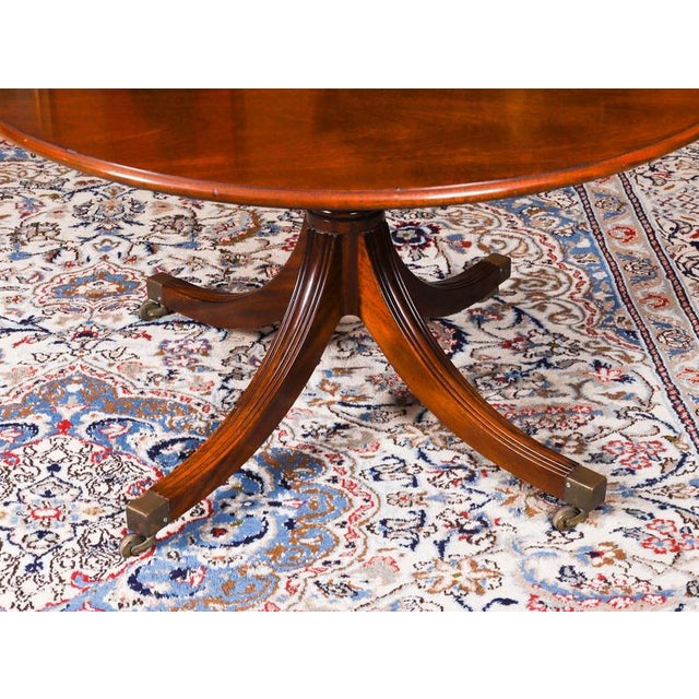 Vintage Oval Regency Revival Dining Table and Chairs from William Tillman, 1990s, Set of 7 For Sale - Image 14 of 16
